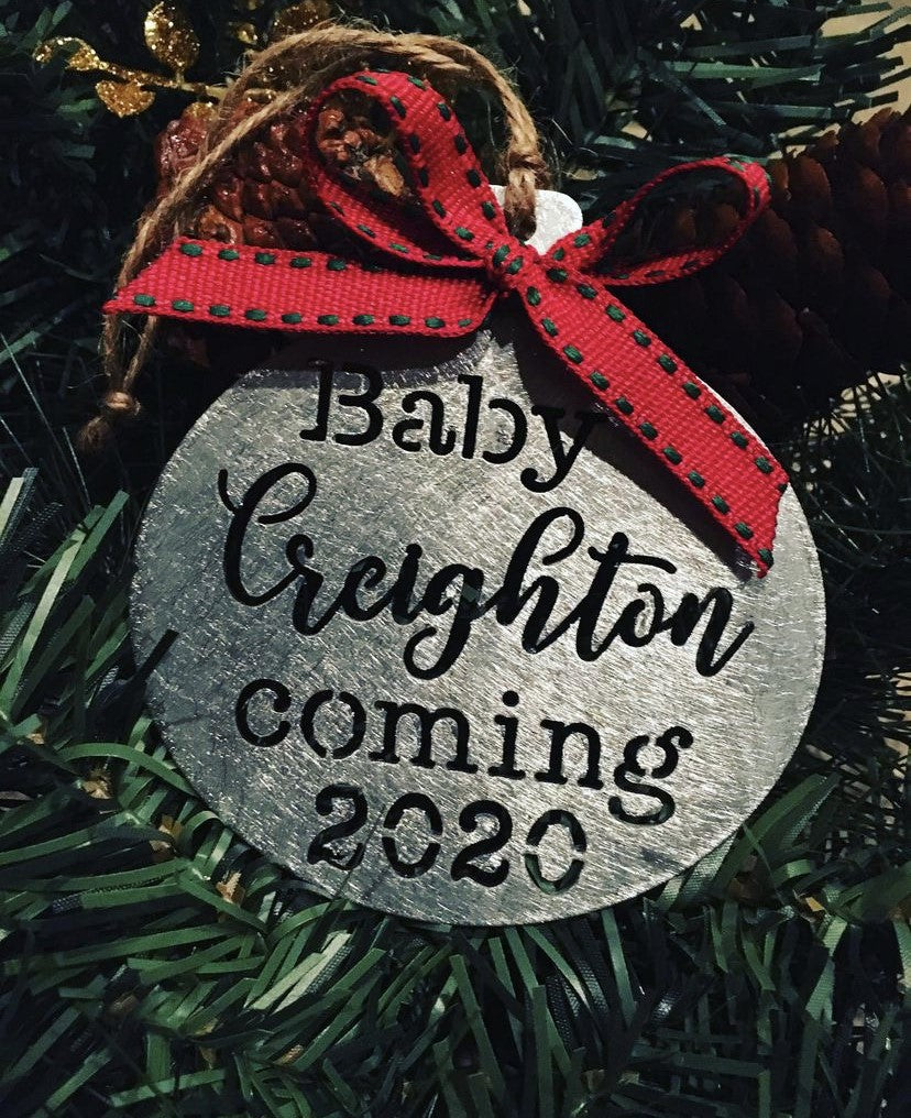 Baby Announcement Ornament