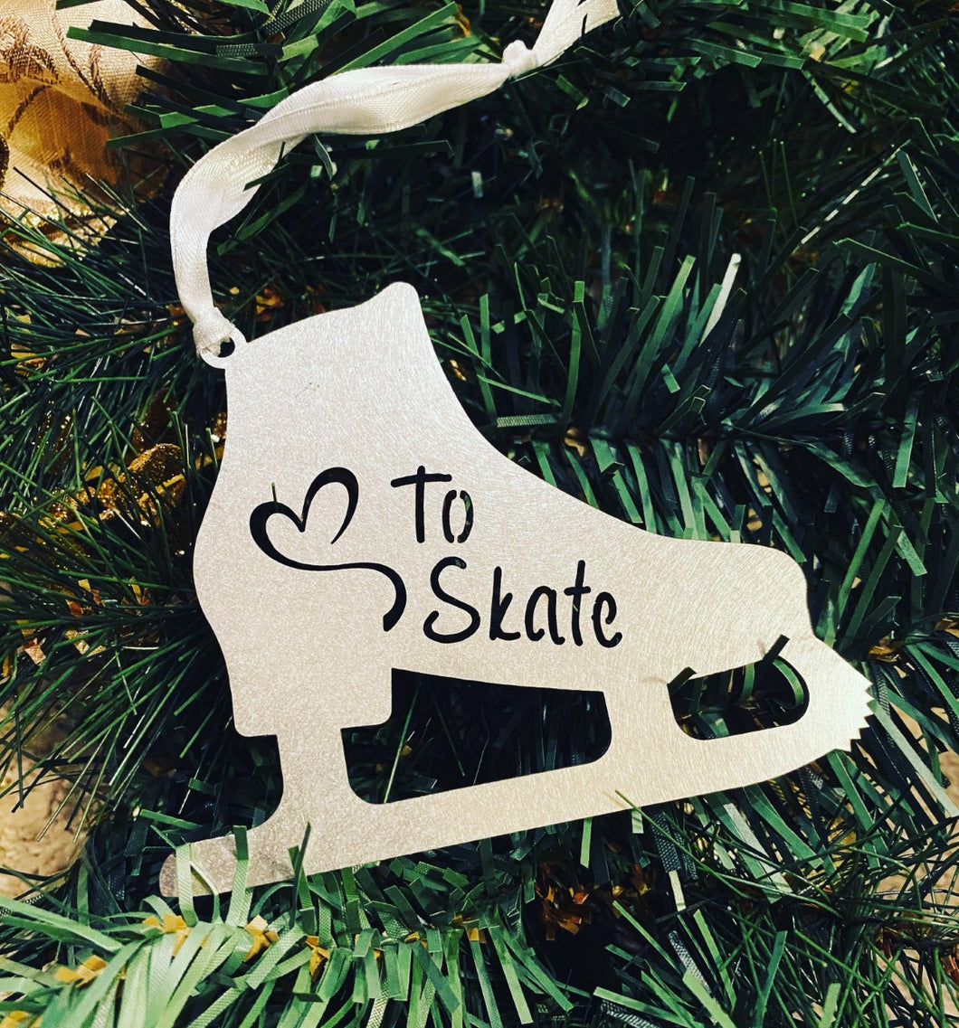 Figure Skate Ornament