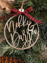 Load image into Gallery viewer, Personalized Couple Ornament
