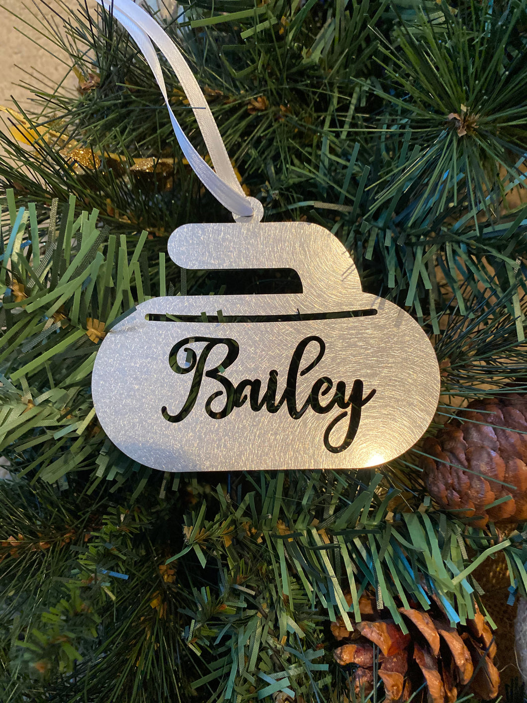 Curling Rock Ornament