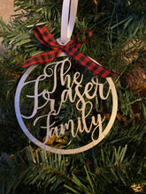 Load image into Gallery viewer, Personalized Family Name Ornament
