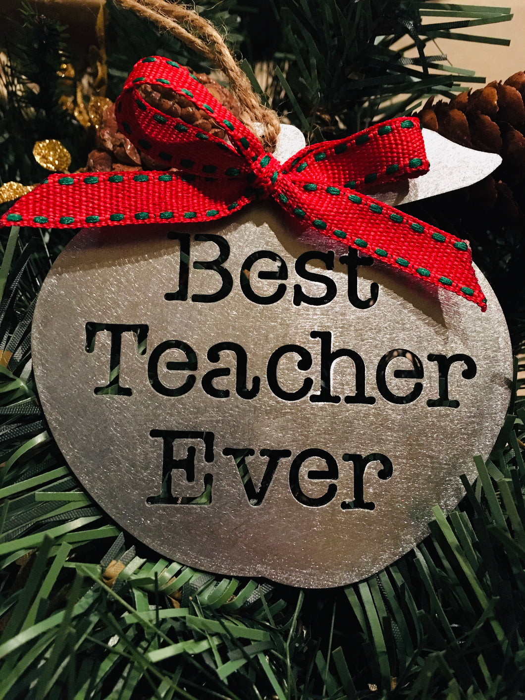 Teacher Apple Ornament