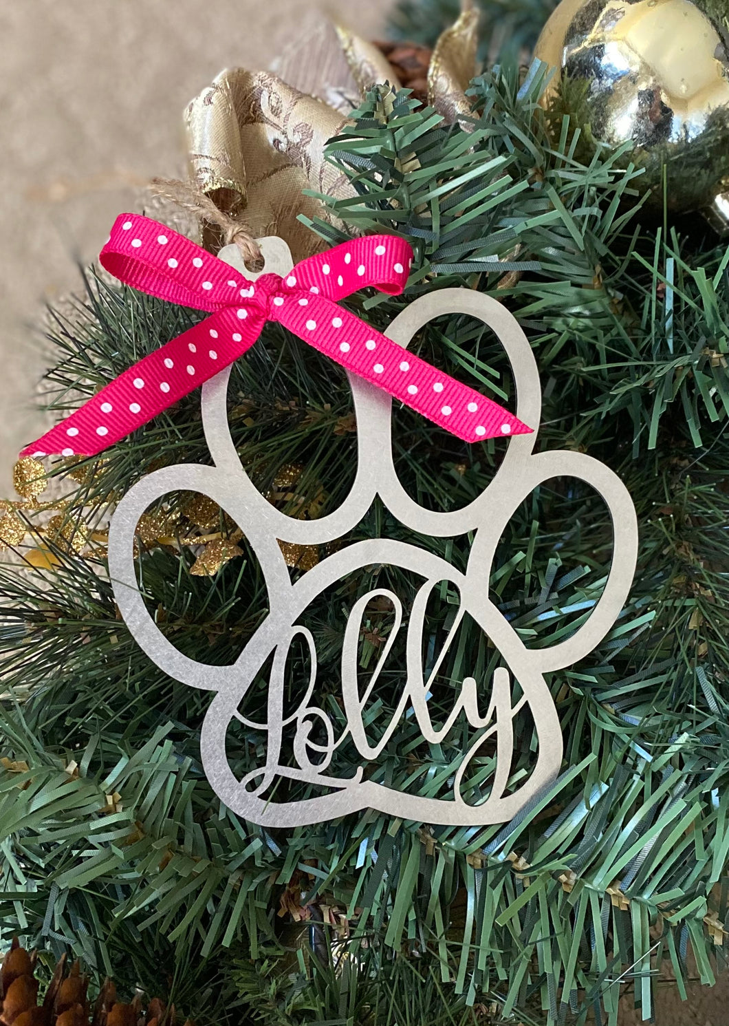 Paw Print Ornament