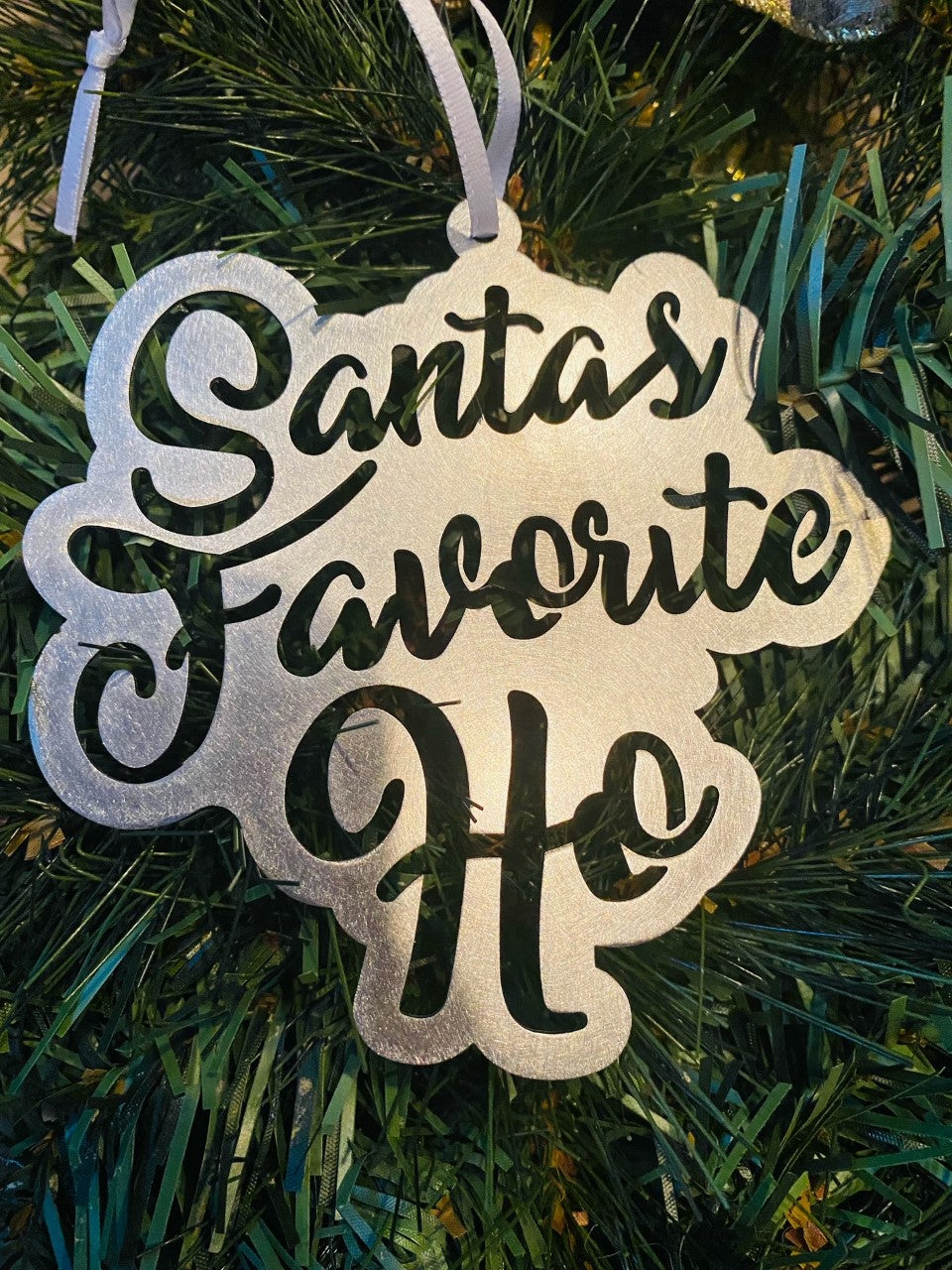 Santa's Favourite Ho Ornament