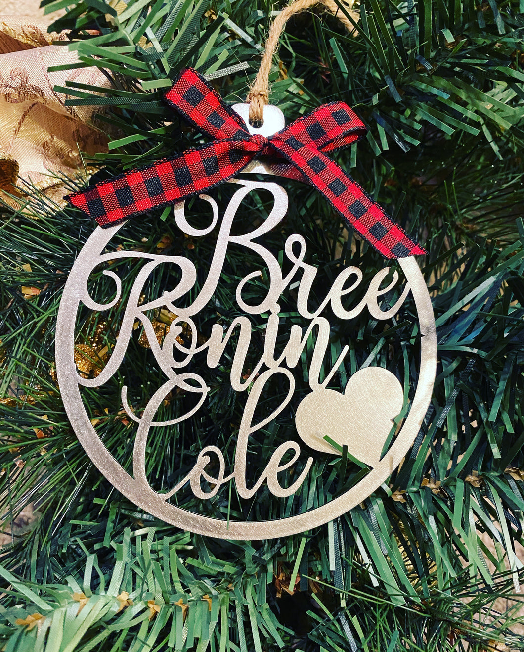 Personalized Family Names (Multiple) Ornament