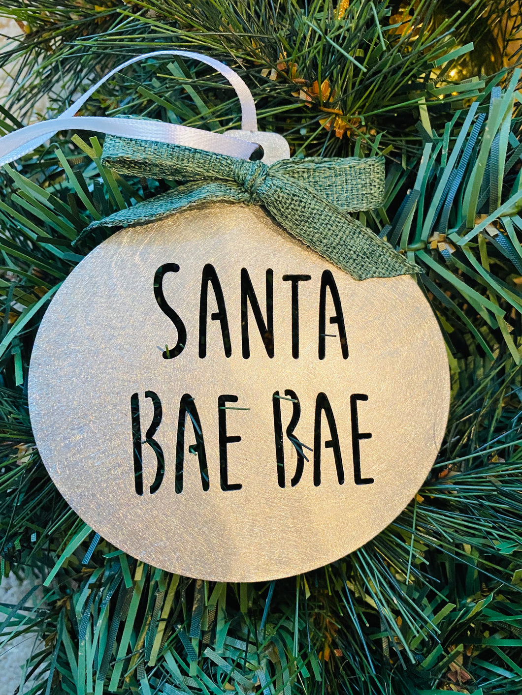 Santa Bae Bae Ornament