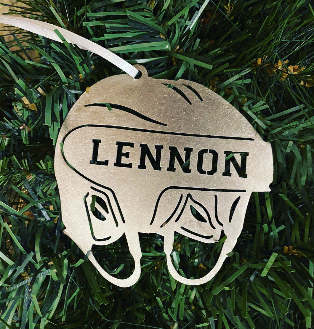 Hockey Helmet Ornament