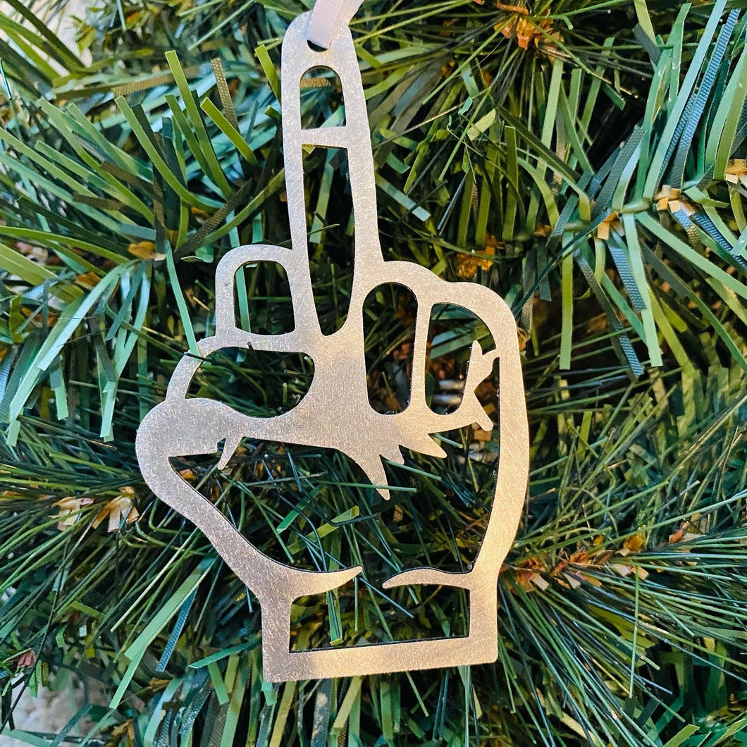 Middle Finger Ornament