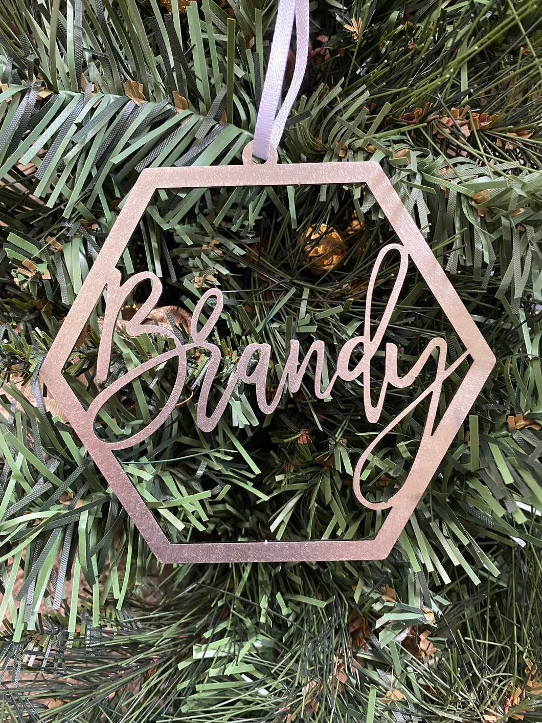 Personalized Hexagon Ornament