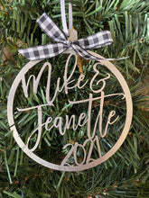 Load image into Gallery viewer, Personalized Couple Ornament
